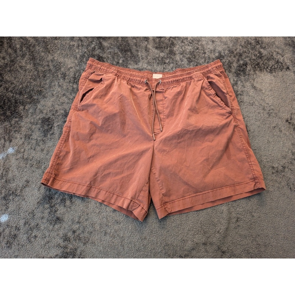 Mens Second Skin Workout Shorts Sz Xl Extra Large Red
